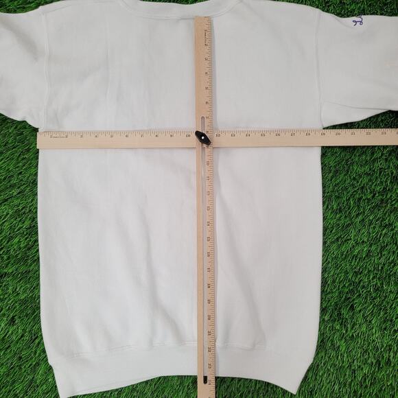 Vintage 90s Louisiana State University Sweatshirt Womens Medium 19x23 White USA - Picture 3 of 16